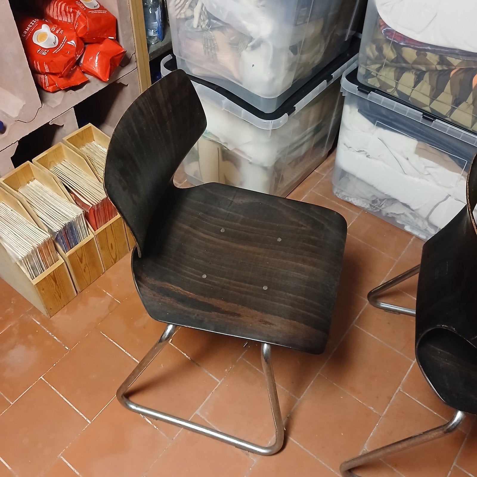Flötotto stoelen, 2 stuks, Ophalen, Gebruikt, Twee, Bruin