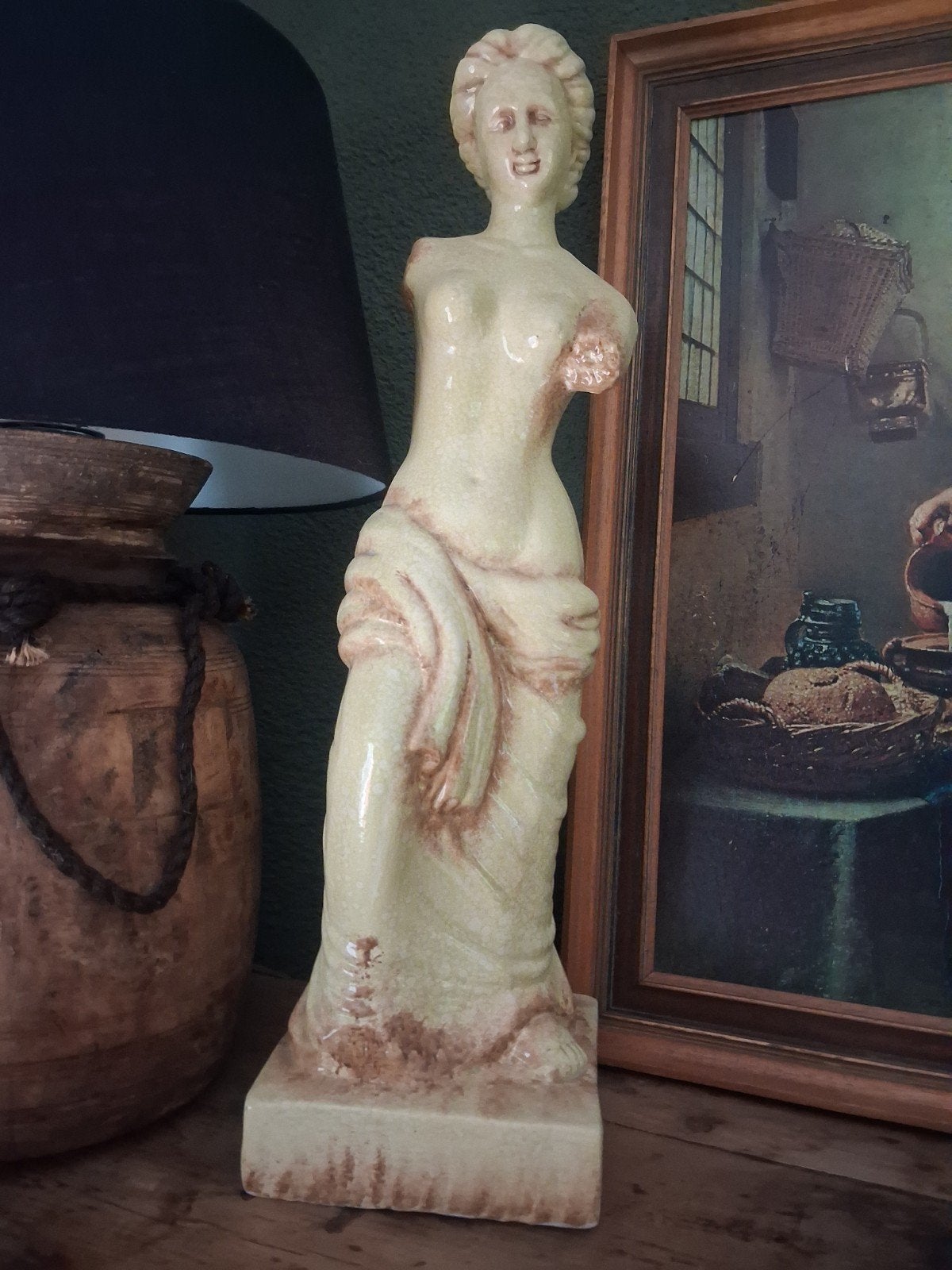 Klassiek beeld van Venus de Milo - Beige/Bruin, Ophalen of Verzenden, 20 - 50 cm, Beeld, Beige