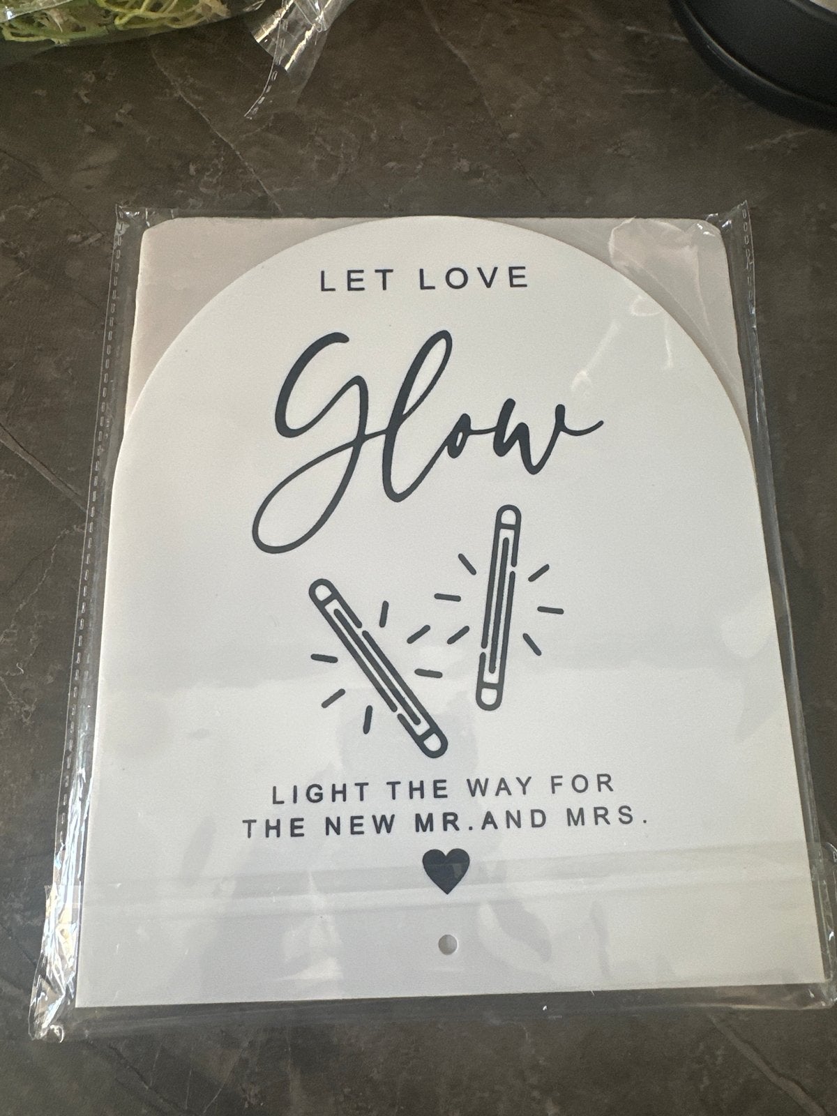 Bord feest glowsticks, Ophalen of Verzenden, Nieuw, Feestartikel, Geboorte of Huwelijk
