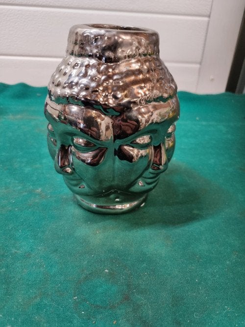 waxinehouder boeddha zilver kleurig, Ophalen of Verzenden, 'T Olde Gre-j, Info@toldegrej.nl, Endepoelstraat 20f Didam