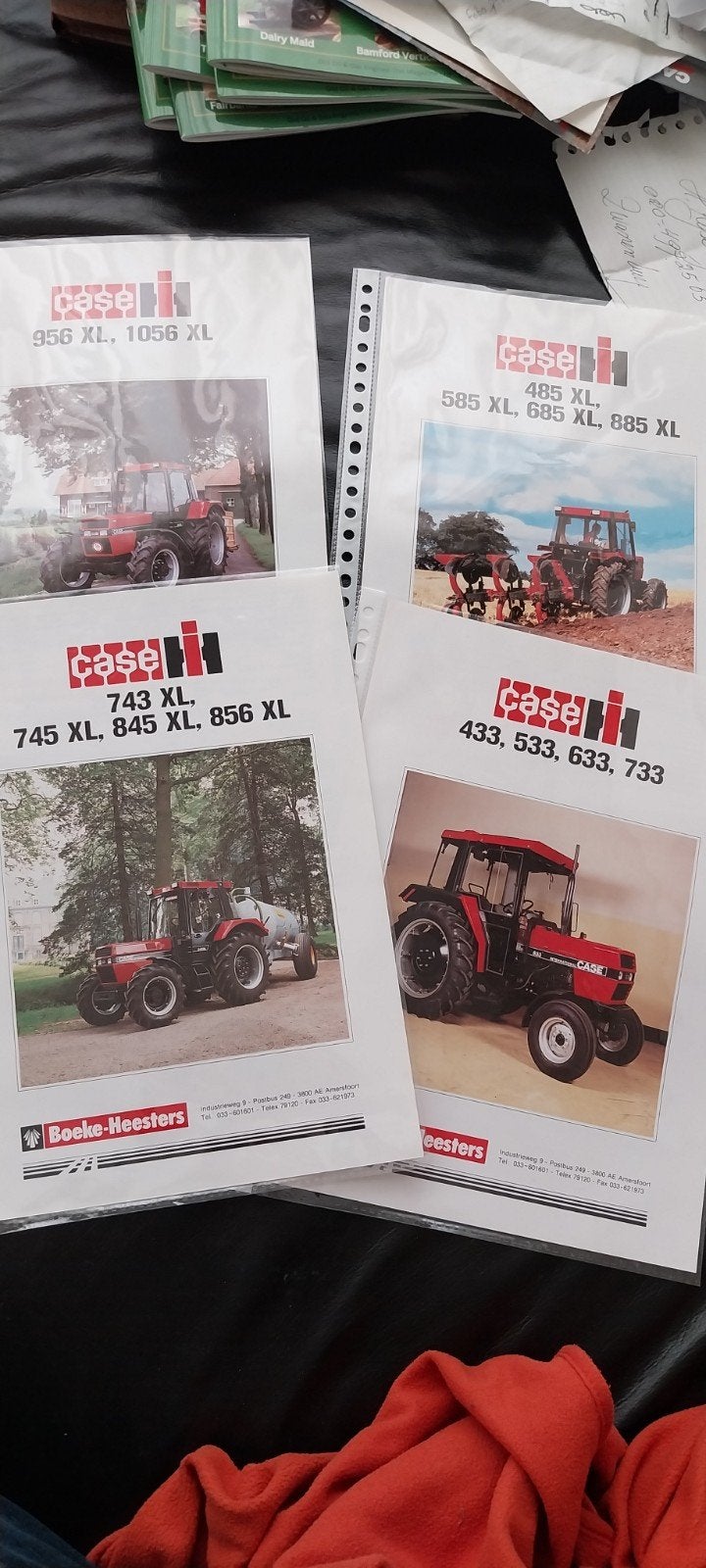 Case trekker folder ihc traktor brochure 485 xl 1056xl, Ophalen of Verzenden