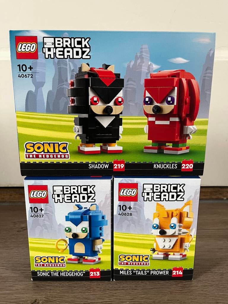 Lego brickheadz 40672, 40627, 40628 sonic the hedgehog nieuw, BrickHeadz, Lego, Nieuw, Ophalen of Verzenden