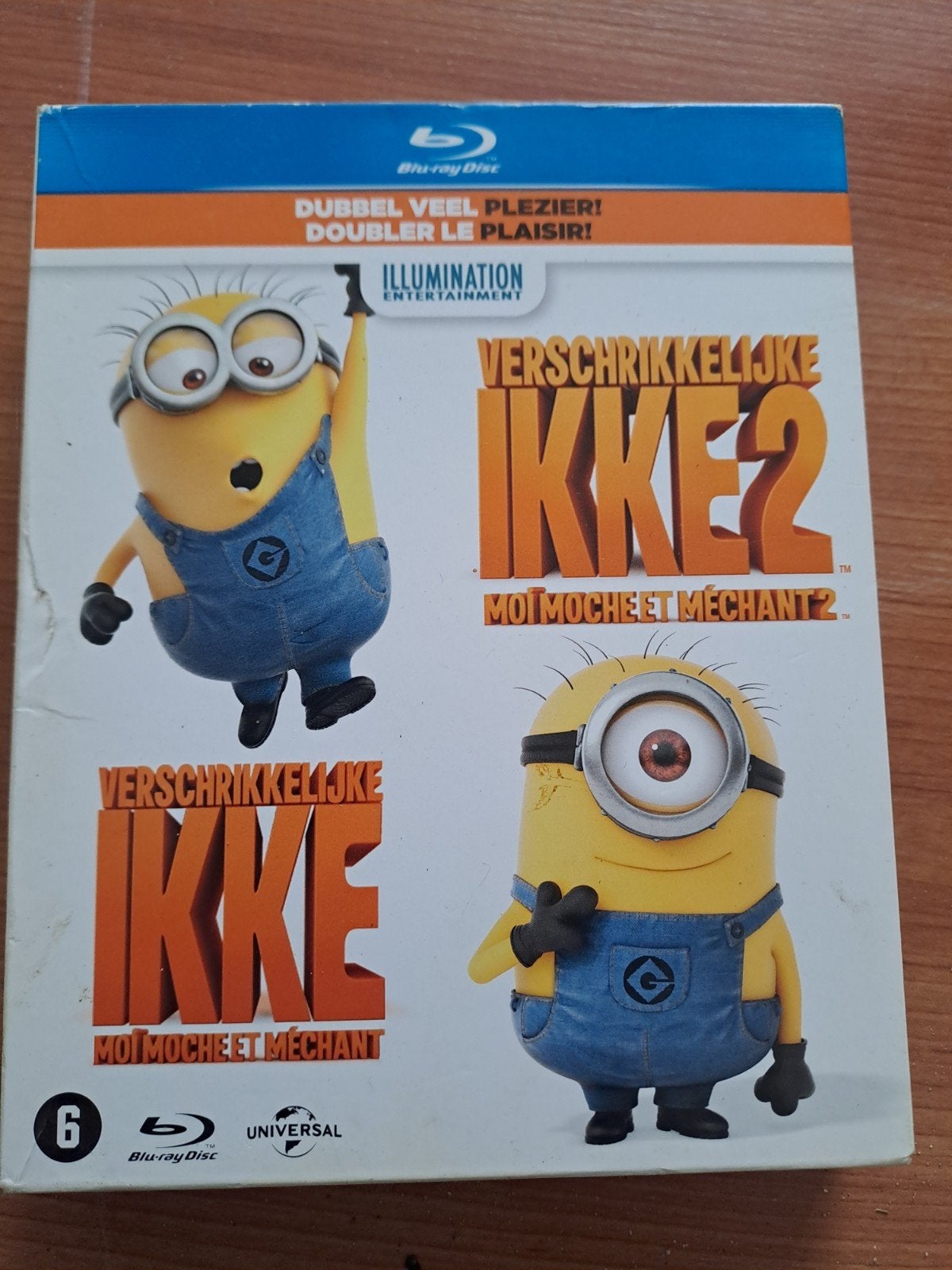Leuk voor de kleintjes: Verschrikkelijke Ikke 1 & 2 Blu-ray, Ophalen, Gebruikt, Animatie, Vanaf 6 jaar