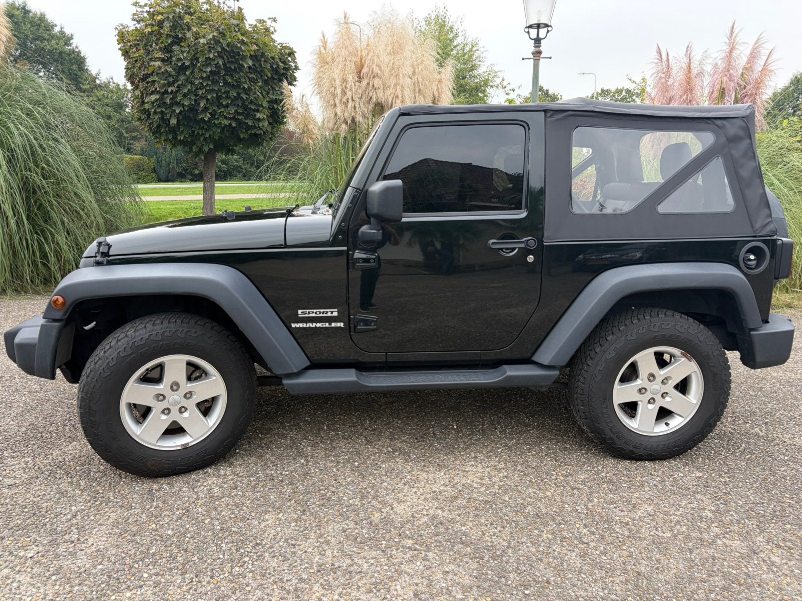Jeep Wrangler 3.6 284pk donkergroen, Auto's, Automaat, Cabriolet, Leder, Dealer onderhouden