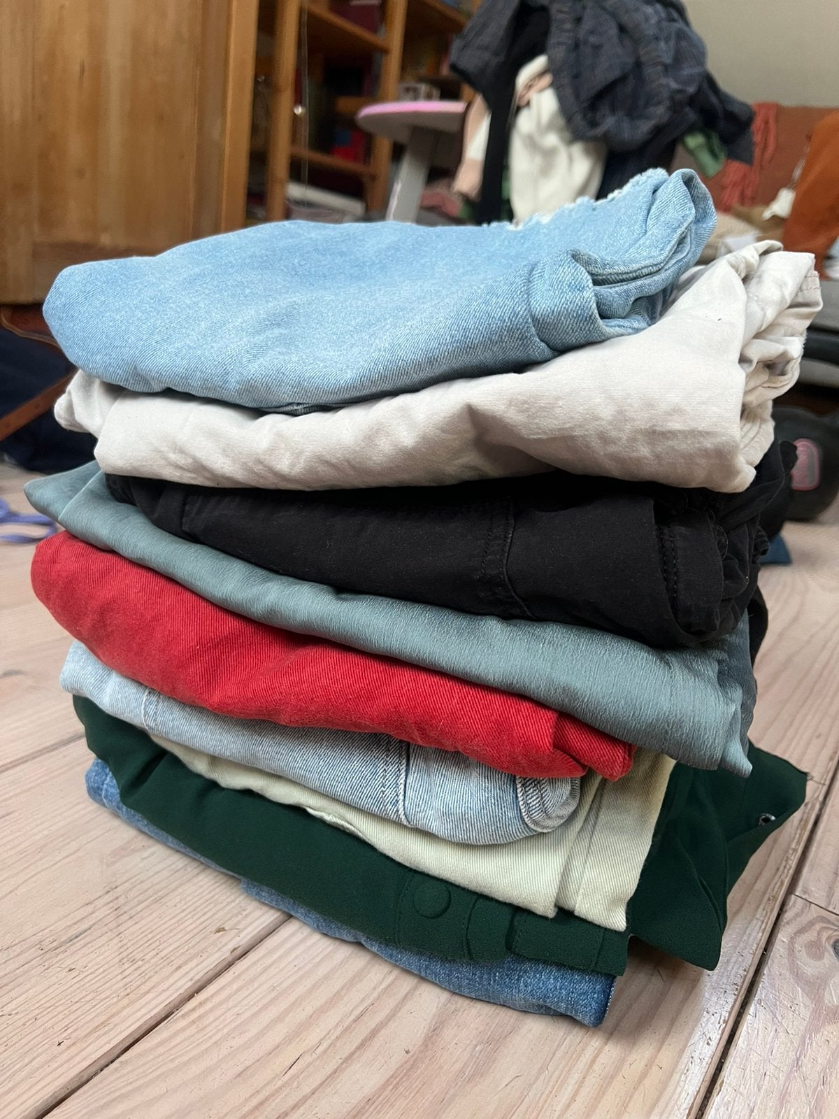 Bundel van broeken maat 40, vrouw, bershka, stradivarius, ec, Ophalen of Verzenden, Zo goed als nieuw, Maat 38/40 (M)