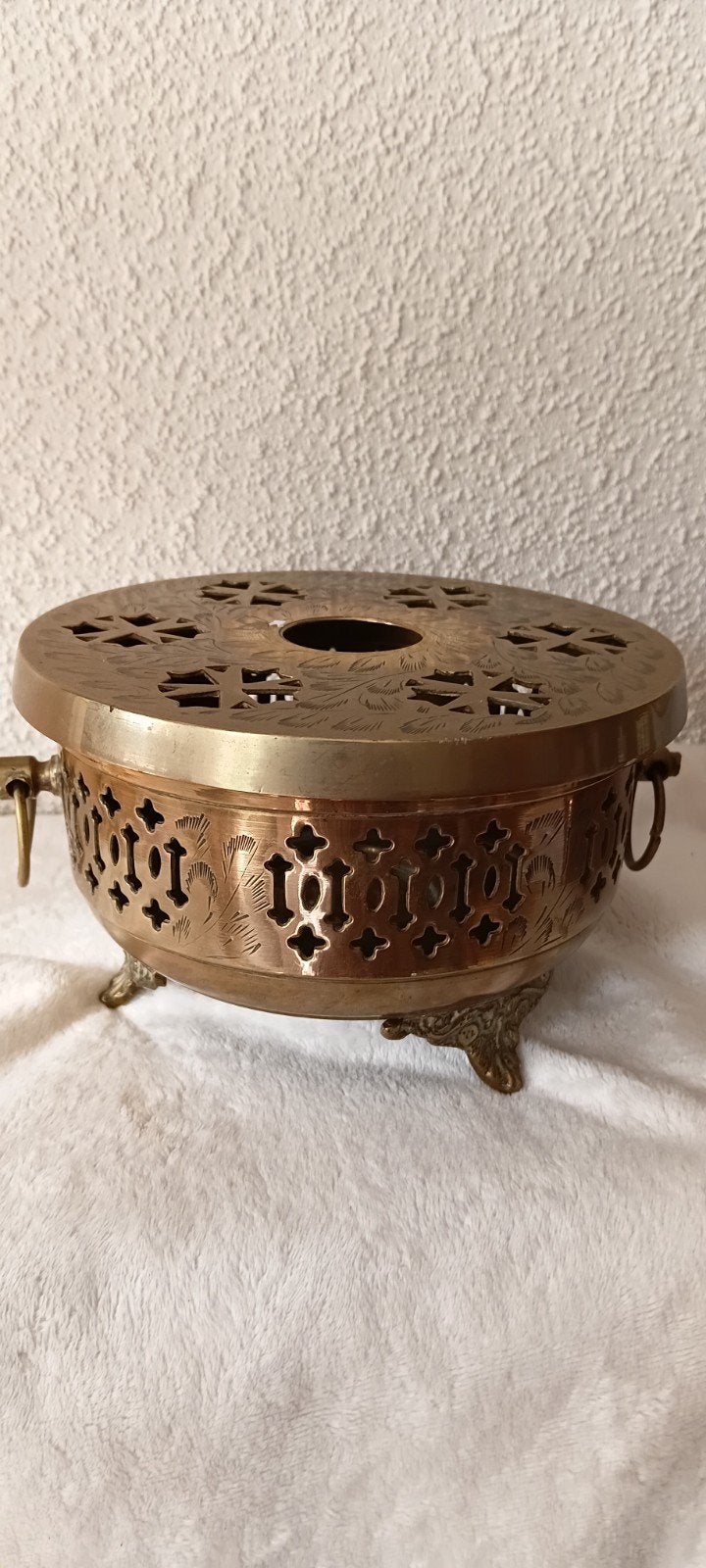 Mooi messing rechaud uit India, nummer 7218, Ophalen of Verzenden, Koper