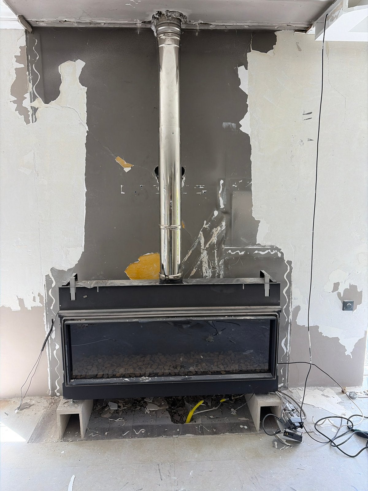 Werkende Gashaard 140x30 - Inbouw, Ophalen, Gebruikt, Inbouwhaard, Gashaard
