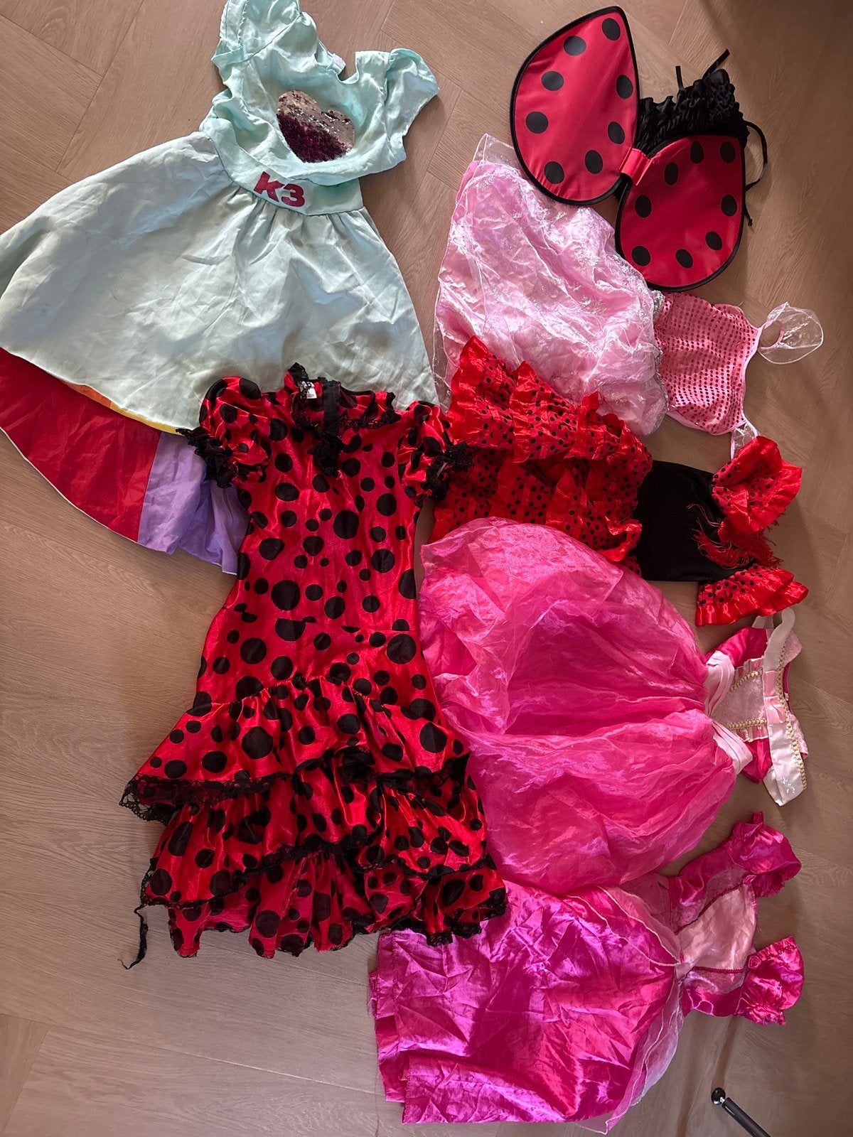 Verkleedkleding meisjes: K3, lieveheersbeestje, prinses, Ophalen of Verzenden, Gebruikt, Meisje