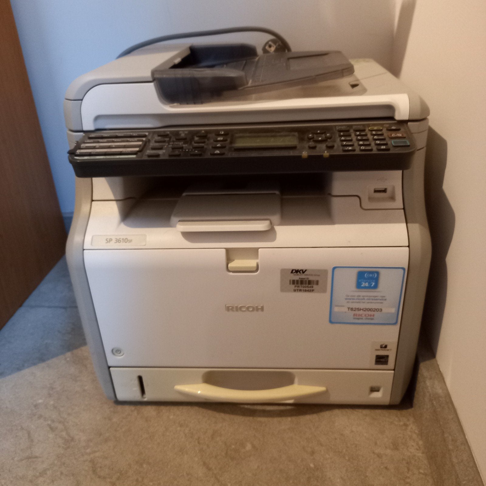Ricoh SP 3610SF All-in-One Laserprinter, Computers en Software, Ophalen, Gebruikt, All-in-one, Faxen