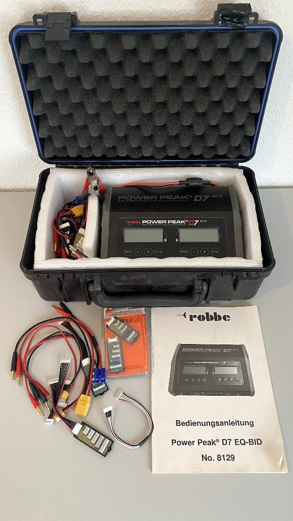 Robbe Power Peak D7 EQ-BID 400W balanceerlader in koffer, Ophalen, Zo goed als nieuw