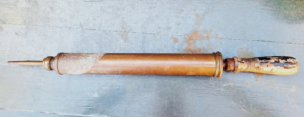 Antieke koperen handpomp / vetpomp., Ophalen of Verzenden