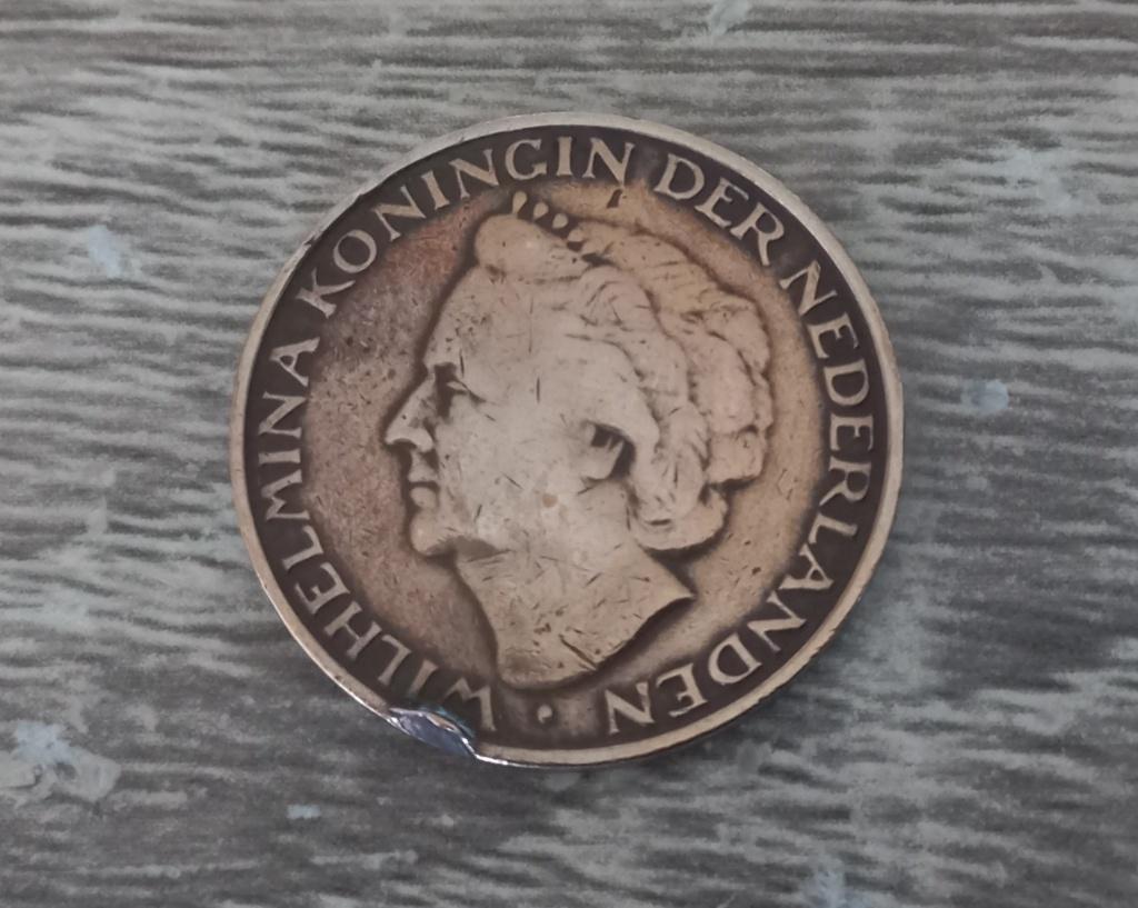 Wilhelmina stuiver 1948, Postzegels en Munten, Munten | Nederland, Ophalen of Verzenden, Koningin Wilhelmina, 5 cent, Losse munt