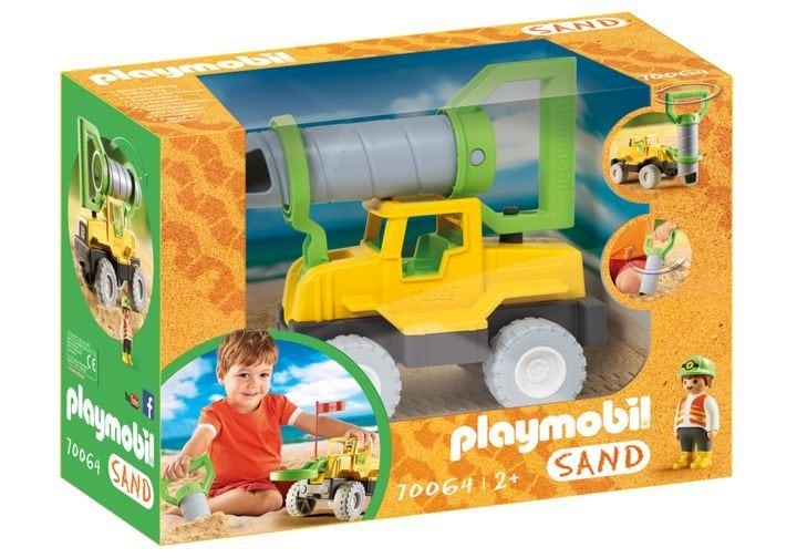 70064 vrachtwagen met zandboor 1-2-3 playmobil Sand, Kinderen en Baby's, Complete set, 1.2.3, Nieuw, Ophalen of Verzenden