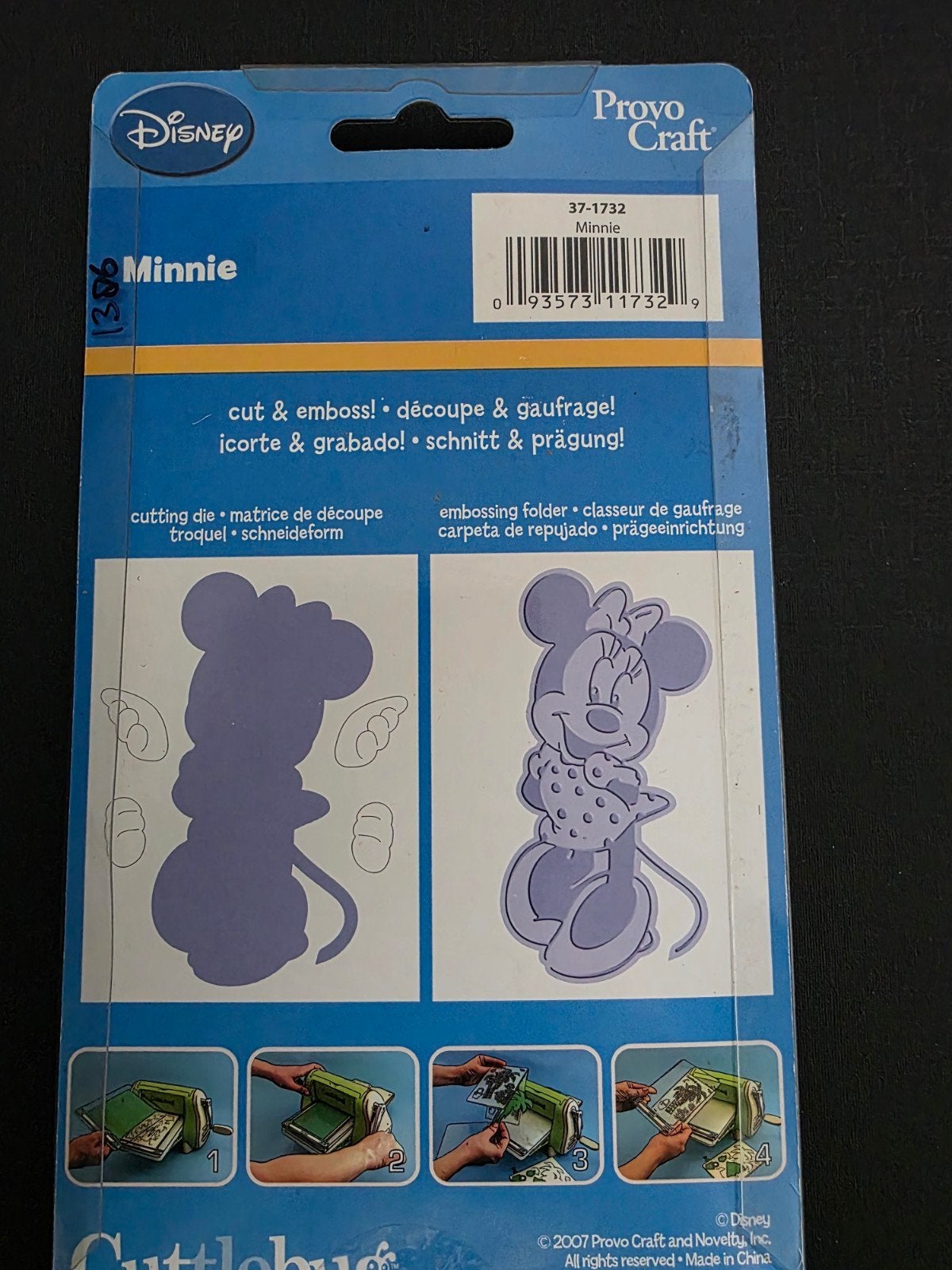 Nieuwe Cuttlebug Provocraft snij- en embossingmal Minnie, Hobby en Vrije tijd, Knutselen, Nieuw, Gereedschap of Toebehoren, Geschikt voor snijden