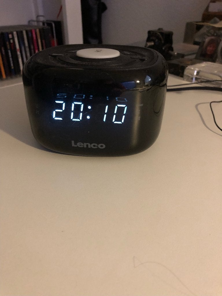 Lenco wekkerradio CR-11BK, Ophalen of Verzenden, Zo goed als nieuw, Digitaal