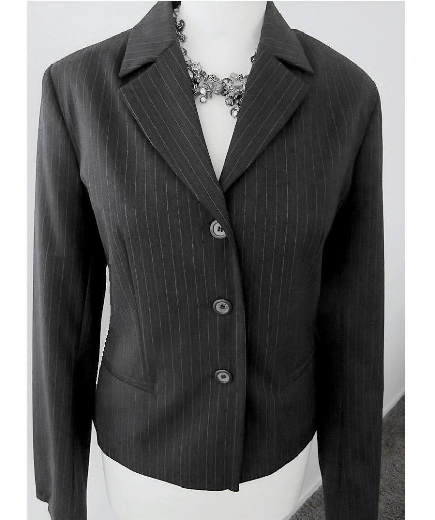 MCGREGOR krijtstreep blazer/jasje, Maat 38/40 (M), McGregor, Zwart, Ophalen of Verzenden