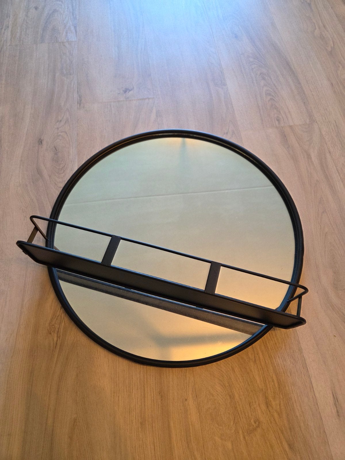 Ronde spiegel met plateau - Leen Bakker, Ophalen, Minder dan 50 cm, Rond, Zo goed als nieuw