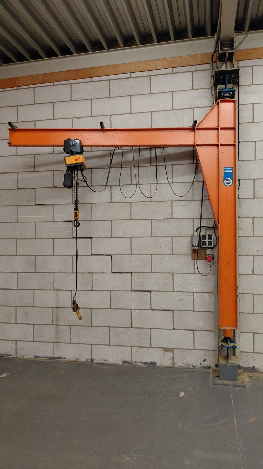 Zwenkkraan met elektrische takel 1000 kg, Ophalen, Hijswerktuig