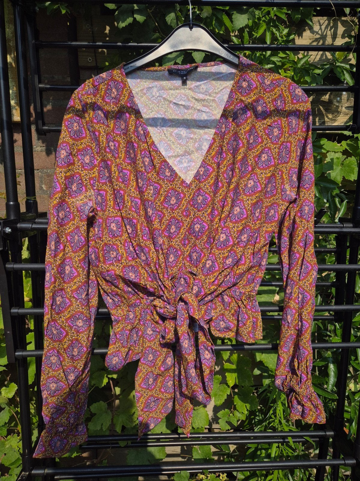 My Jewellery blouse met print en knoopdetail - Maat S, My Jewellery, Meerkleurig, Ophalen of Verzenden, Zo goed als nieuw