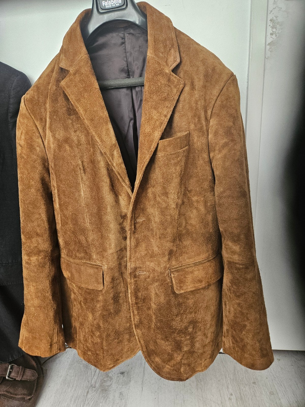 H&M Relaxed suède jasje - Maat L, Maat 52/54 (L), Bruin, Ophalen of Verzenden, Zo goed als nieuw