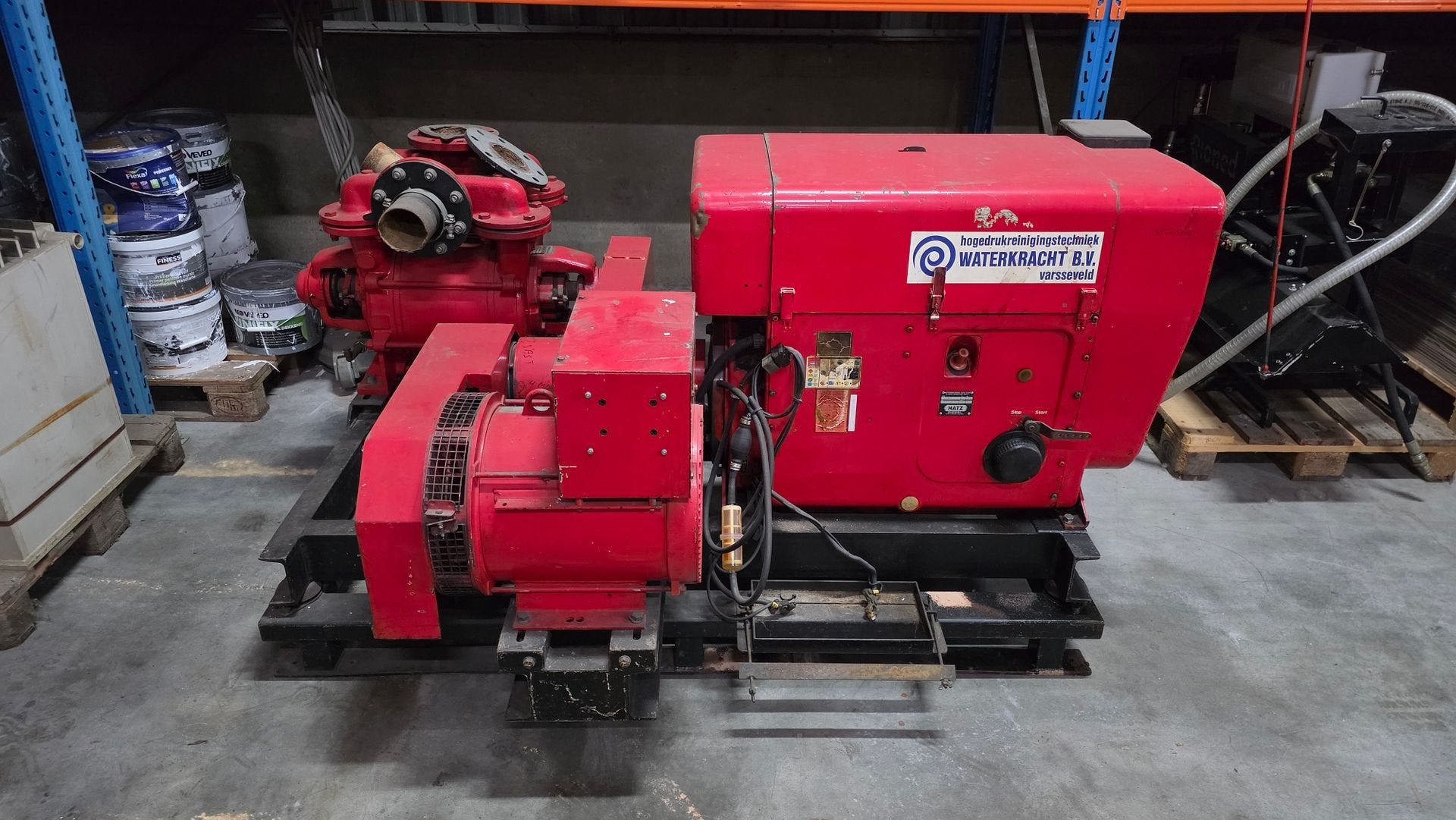 Hatz diesel pompinstallatie met Leroy-Somer generator 10 kVA, -, -, -