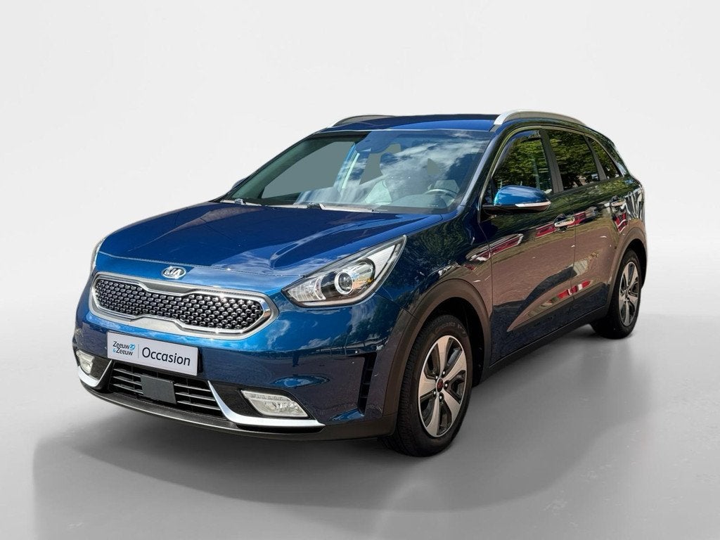 Kia Niro 1.6 GDi Hybrid BusinessLine | Airco | Navi | Camera, Auto's, Kia, 12 maanden, Gebruikt, Euro 6, Blauw