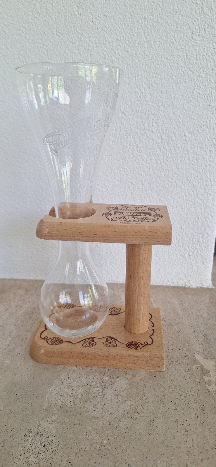 Pauwel Kwak Koetsiersglas met houten houder - 33 cl, Ophalen of Verzenden