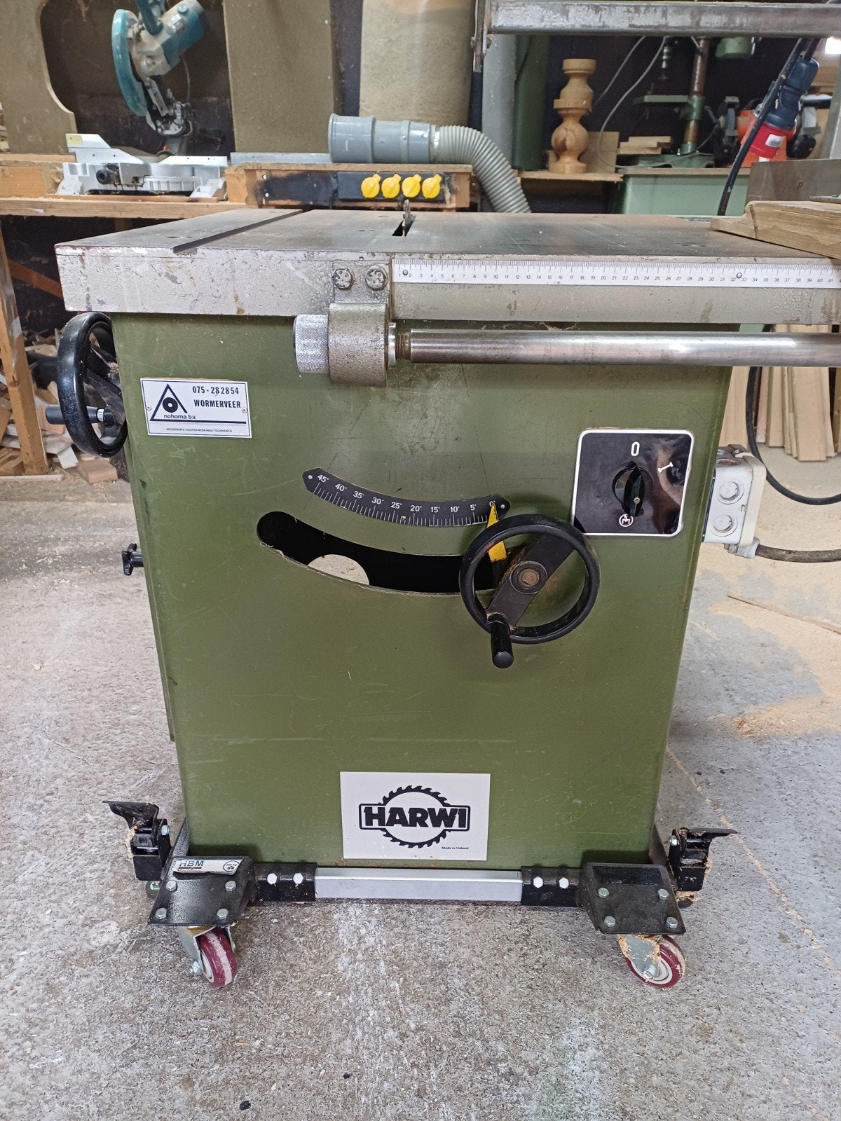 Zaagmachine op 380 volt, Ophalen, Gebruikt