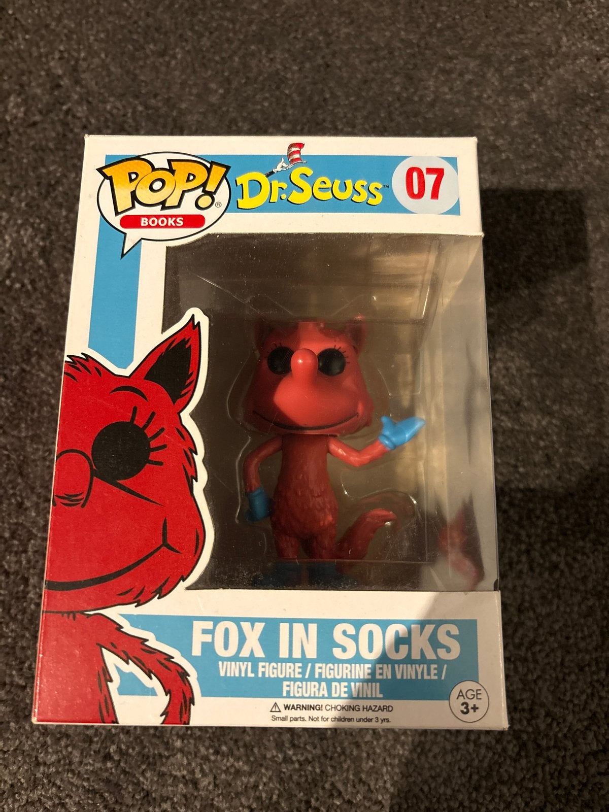 Funko Pop! Dr. Seuss Fox in Socks #07 Vinyl Figuur, Ophalen of Verzenden, Nieuw