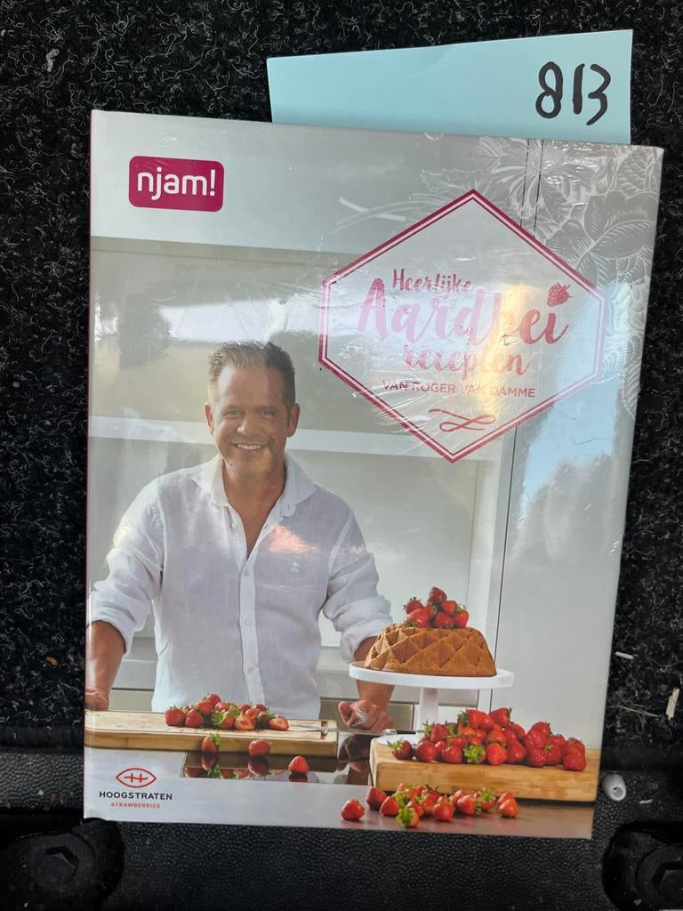 Heerlijke Aardbei Recepten - Roger van Damme kookboek, Ophalen of Verzenden, Zo goed als nieuw, Overige gebieden, Taart, Gebak en Desserts