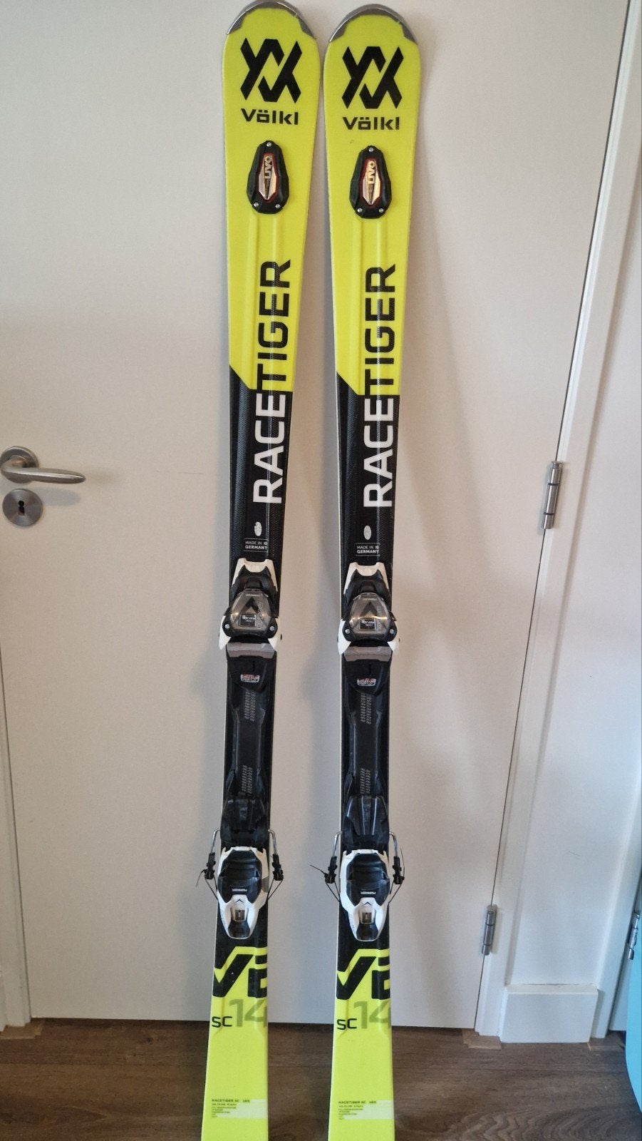 Völkl Racetiger SC ski's 165cm, Overige merken, 160 tot 180 cm, Gebruikt, Ophalen of Verzenden
