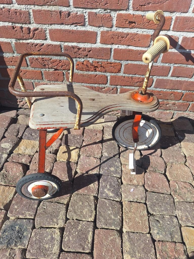 Oud vintage driewieler, Fietsen en Brommers, Ophalen, Gebruikt