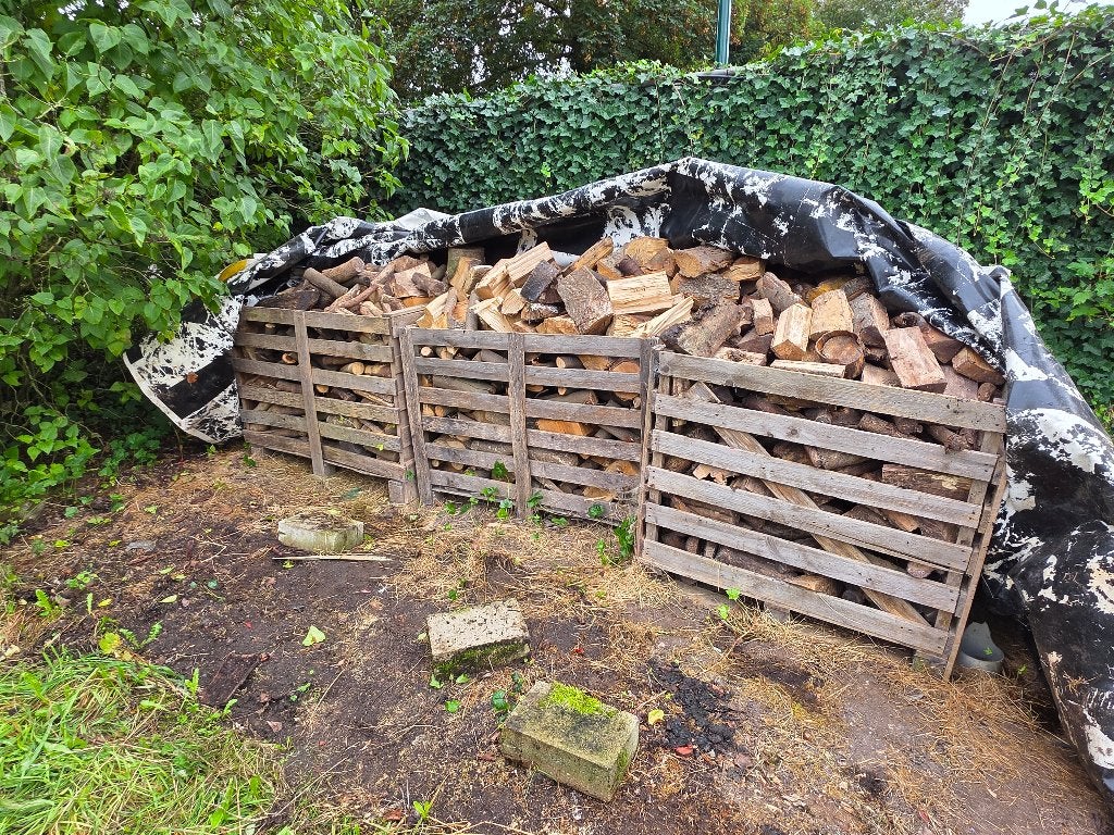 Gemengd kachelhout, Tuin en Terras, Minder dan 3 m³, Ophalen