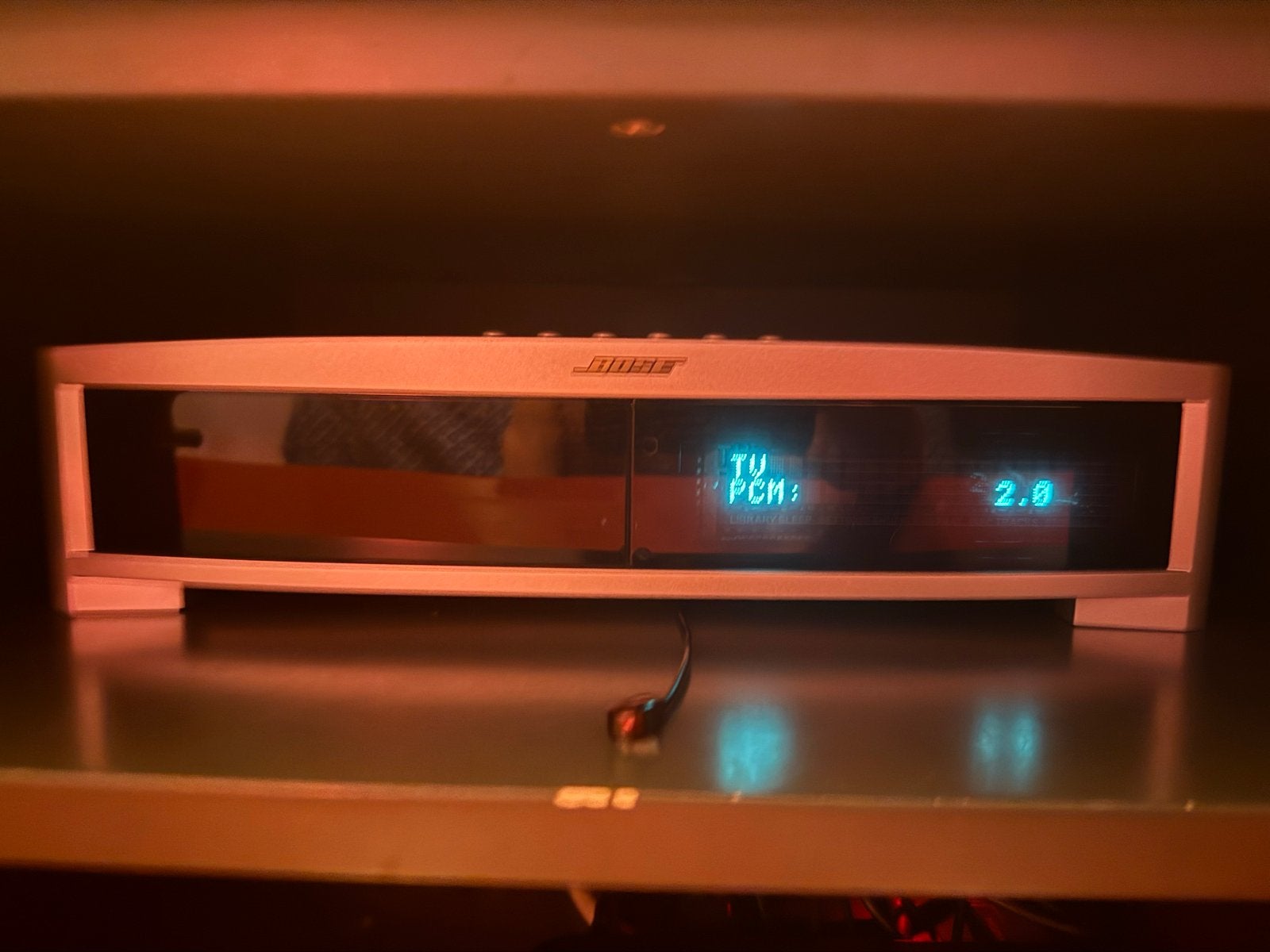 Zilveren Bose 321GS Systeem Compleet met Extra IR Oog, 2.1-systeem, 70 watt of meer, Zo goed als nieuw, Overige spelers