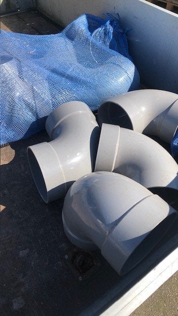 Partij nieuw Wavin PVC hulpstukken 160 mm en 200 mm, Ophalen, Bochten, Pvc, Nieuw