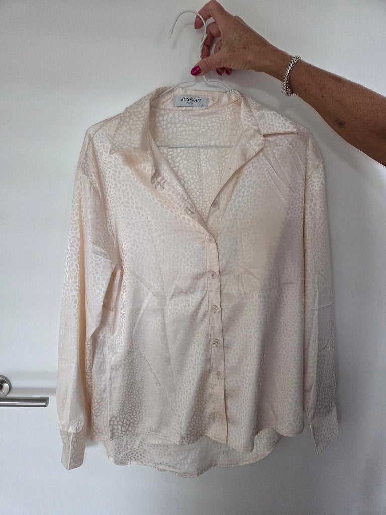 By Swan cremekleurige blouse Large, By Swan, Ophalen of Verzenden, Zo goed als nieuw, Maat 42/44 (L)
