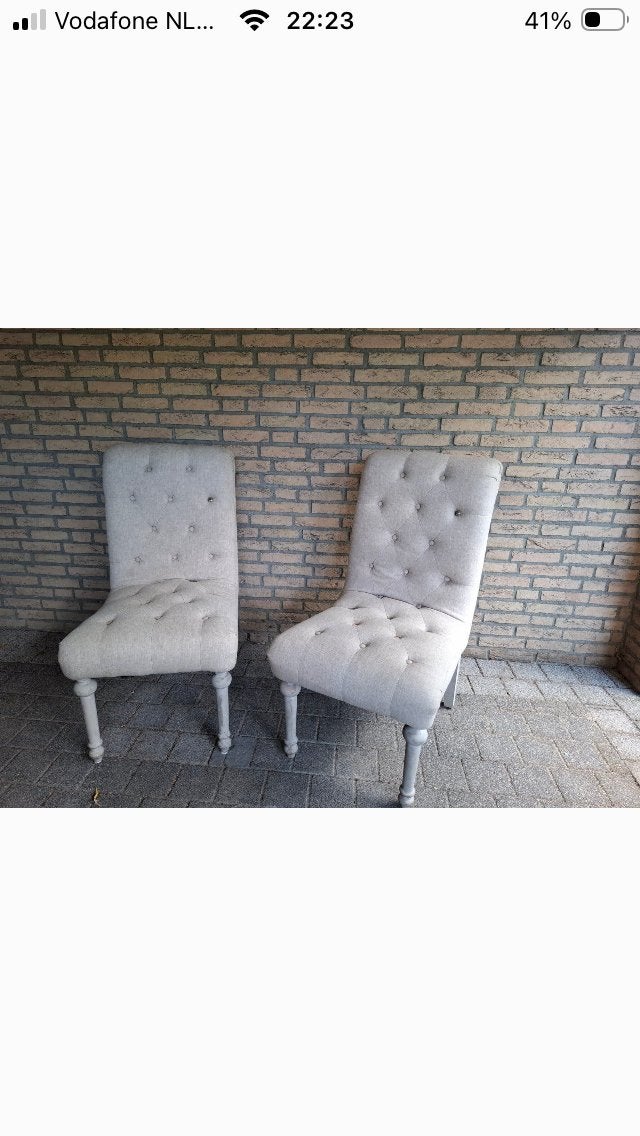 Riviera Maison stoelen (2 stuks), Huis en Inrichting, Ophalen, Gebruikt, Twee, Overige kleuren