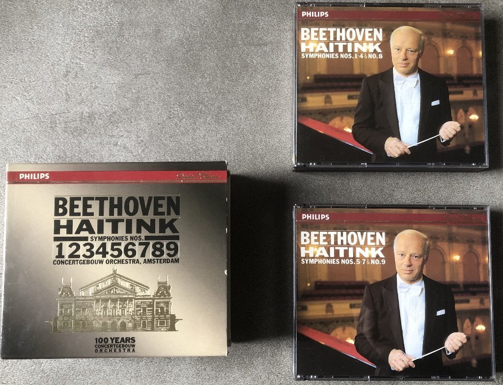 BEETHOVEN - THE 9 SYMPHONIES - KCO - HAITINK - BOX 6 CD'S, Ophalen of Verzenden, Zo goed als nieuw, Classicisme, Orkest of Ballet