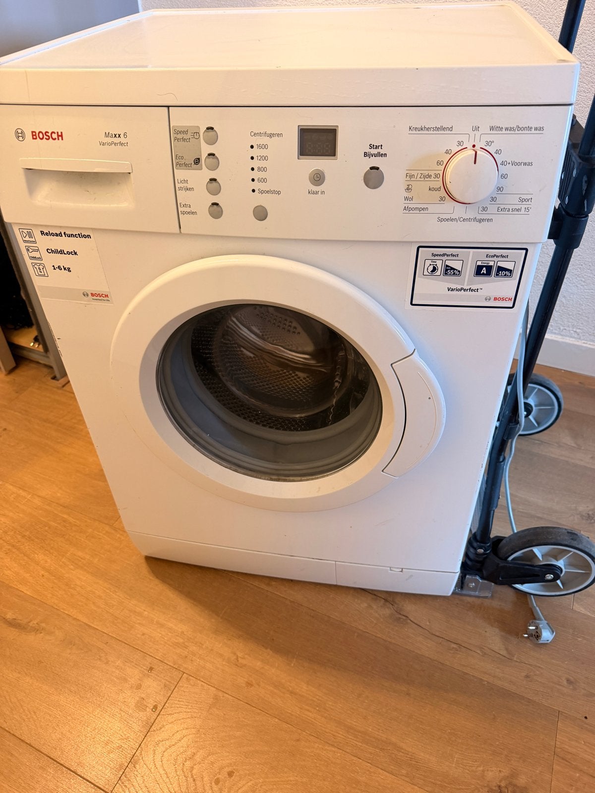 Bosch Maxx 6 VarioPerfect Wasmachine - 6 kg, Witgoed en Apparatuur, Gebruikt, Ophalen of Verzenden, 85 tot 90 cm, 1200 tot 1600 toeren