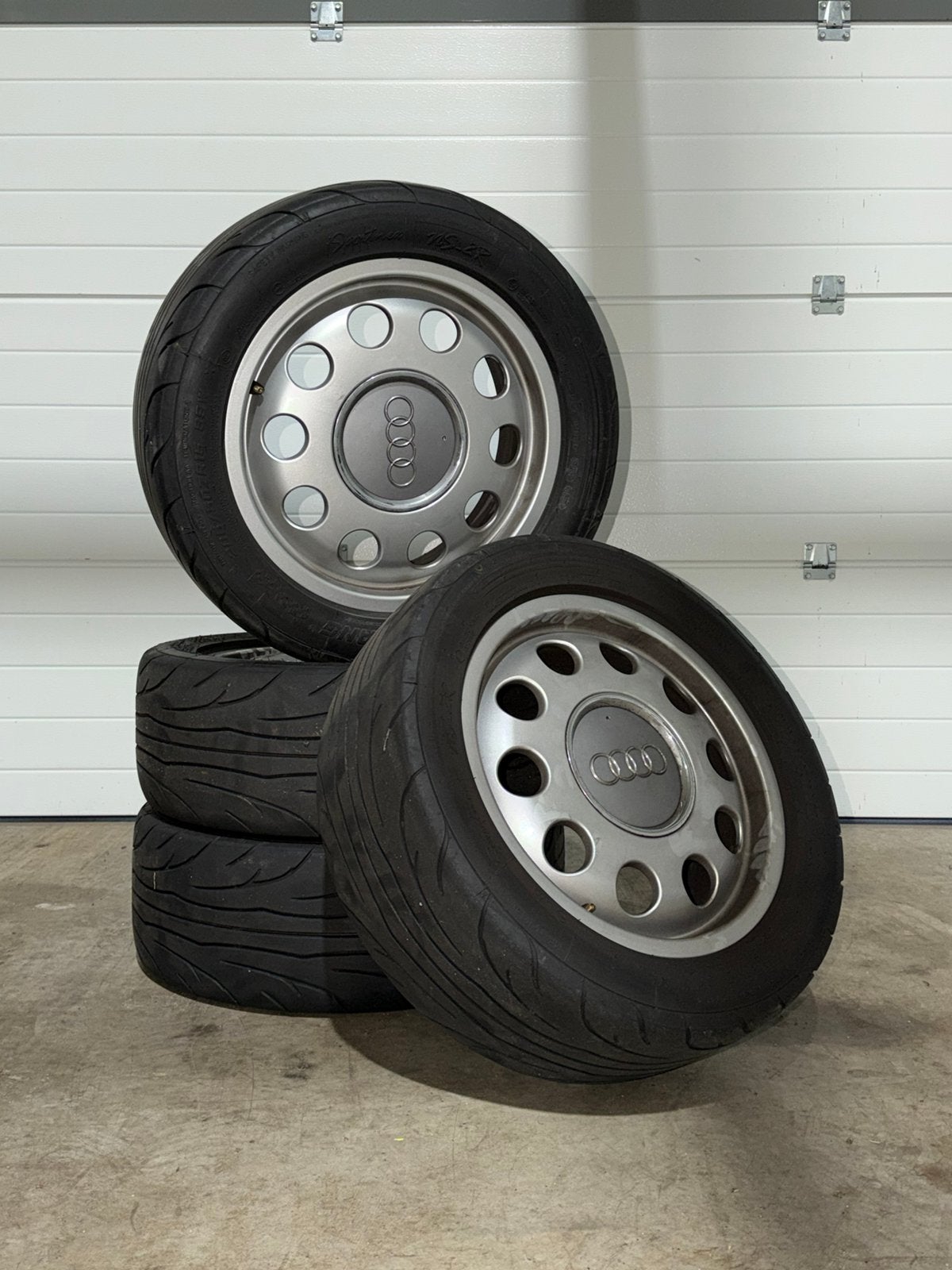 Originele Audi 15inch velgen|5x100|Nankang NS-2R|Sportvelgen, Ophalen