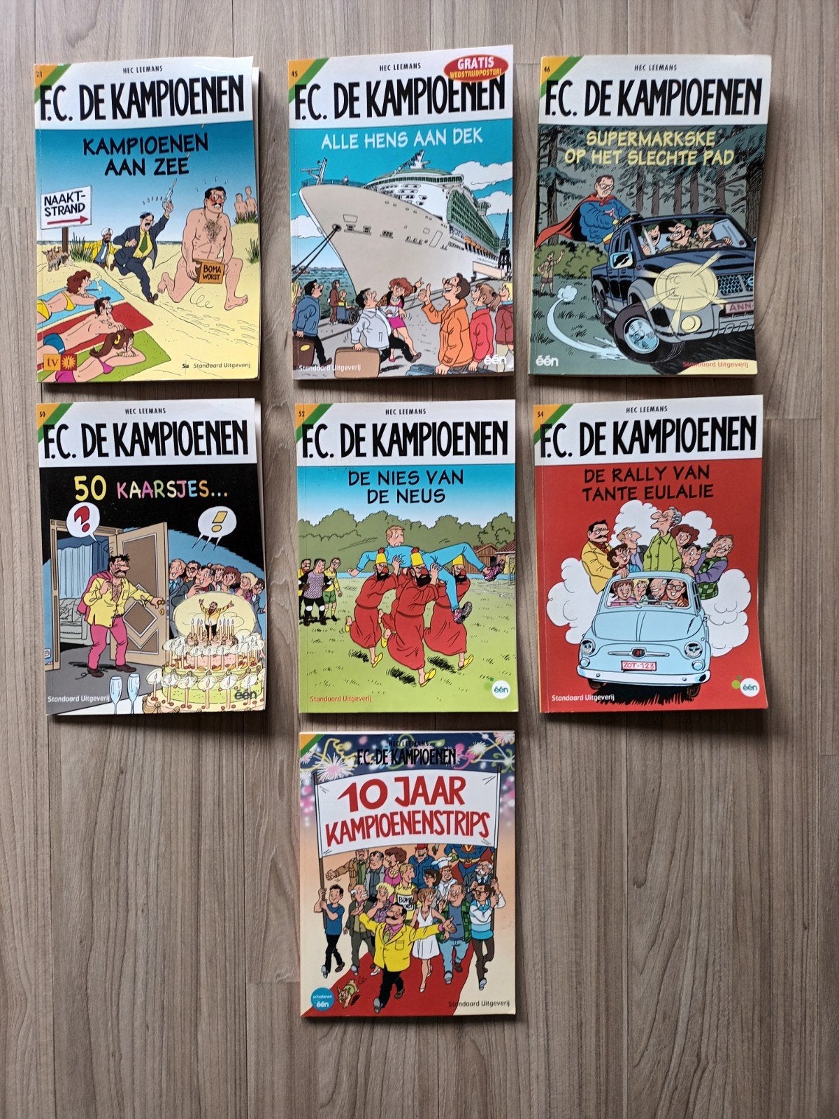 F.C. De Kampioenen Stripboeken - 7 Stuks, Meerdere stripboeken, Ophalen, Gelezen, Hec Leemans
