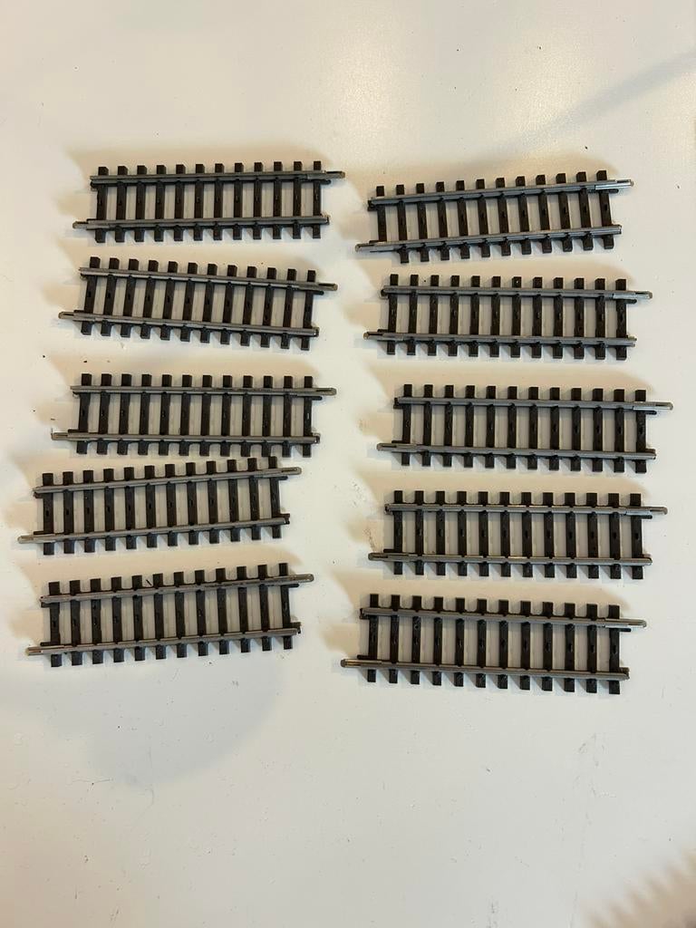 Märklin 2201 k-rails 10 stuks, Wisselstroom, Verzenden, Rails, Zo goed als nieuw