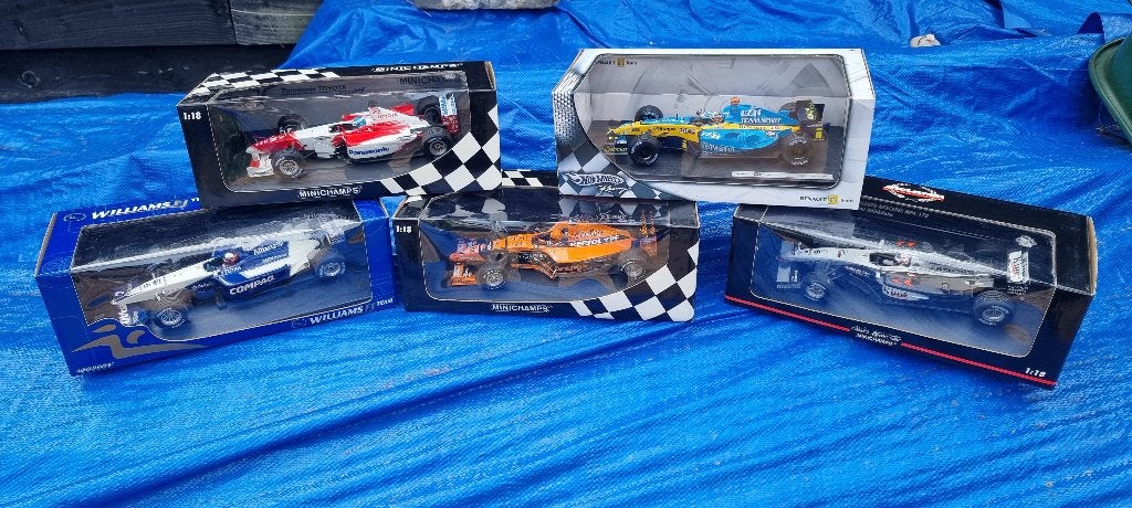 F1 modelauto's 1:18 Minichamps, 5 stuks, Jos Verstappen LE, Ophalen, Zo goed als nieuw, Auto, MiniChamps