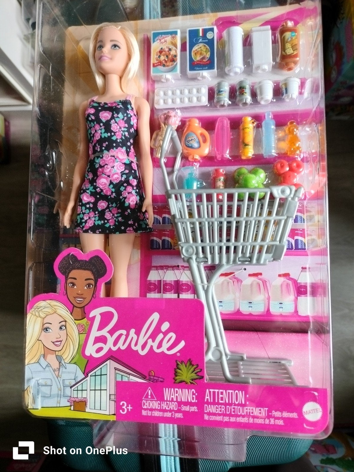 Barbie Supermarkt Speelset met Pop en Accessoires, Ophalen of Verzenden, Nieuw, Barbie