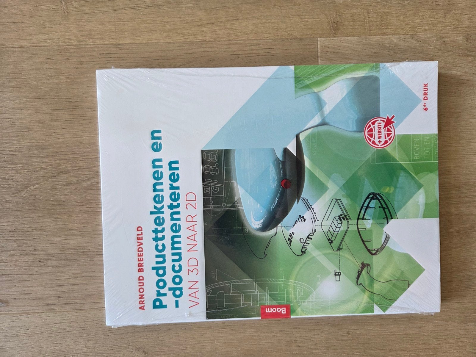 Producttekenen en -documenteren: Van 3D naar 2D (6e druk), Boeken, Nieuw, Arnoud Breedveld, Beta, HBO