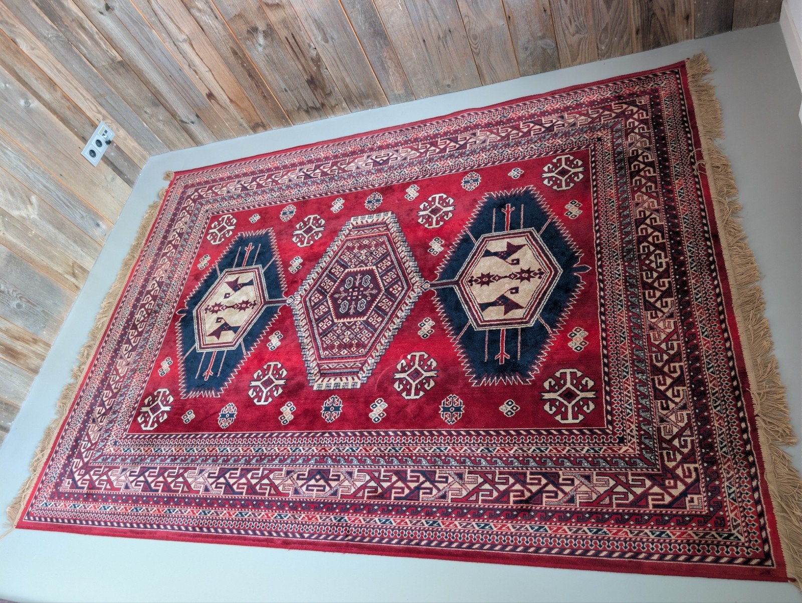 Dutchbone Old Red Vloerkleed 240x170 in goede staat, Ophalen, Zo goed als nieuw, Rechthoekig, 200 cm of meer