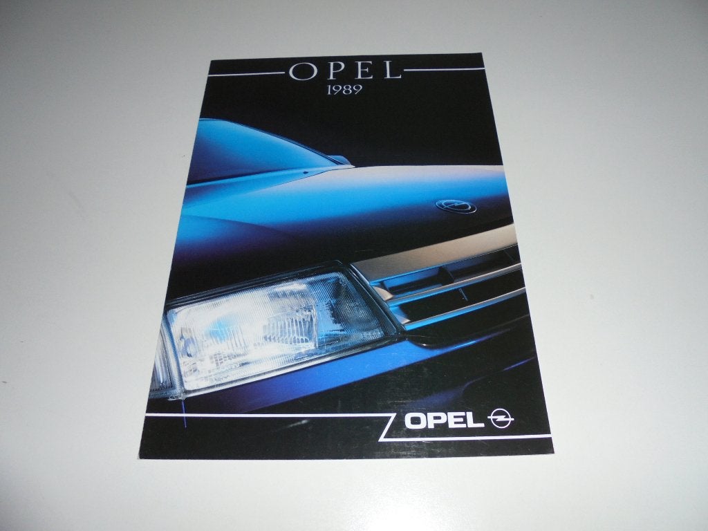 brochure Opel modellenprogramma  1989, Ophalen of Verzenden, Nieuw, Opel