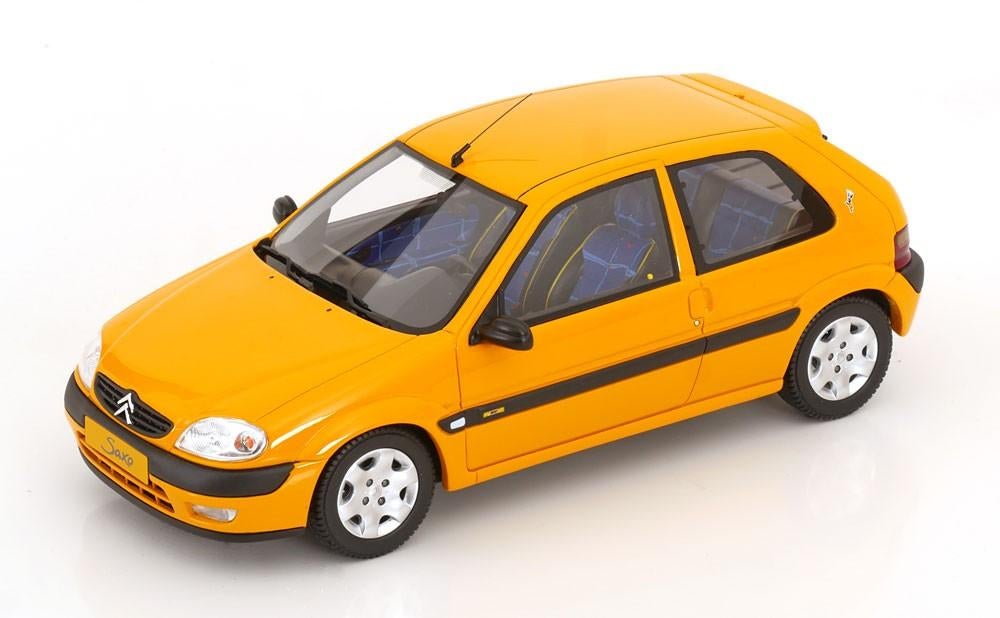 OttoMobile 1:18 Citroen Saxo 1.4 BIC Phase 2 2000 geel nieuw, Ophalen of Verzenden, Nieuw, Auto, OttOMobile