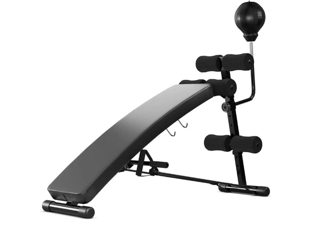 Verstelbare Sit-Up Bank / Fitnessbank met Speedbal, Ophalen, Nieuw, Benen, Krachtstation