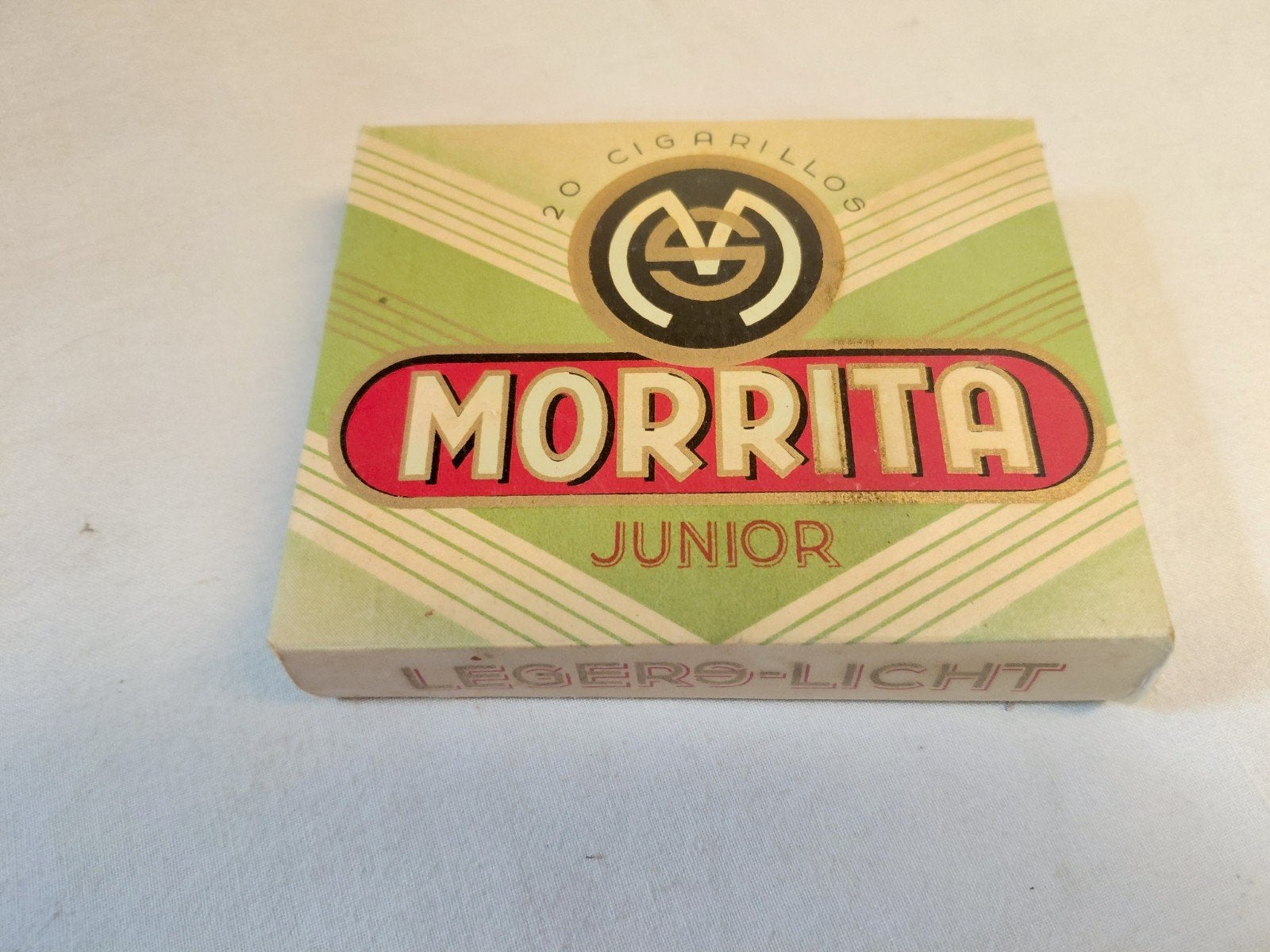 Oud sigarendoosje met sigaren Morrita Junior, Ophalen of Verzenden, Zo goed als nieuw, Tabaksdoos of Verpakking
